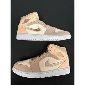Jordan 1 Mid (W) Canvas Khaki / Size 10.5M(12W) / Brand New Jordan 1 Mid Desert W | eBay main image 4